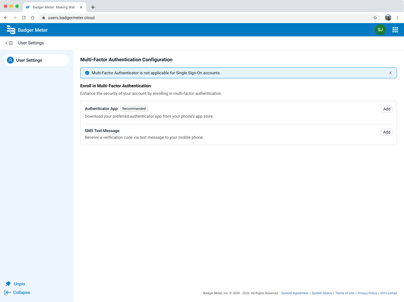 MFA enrollment